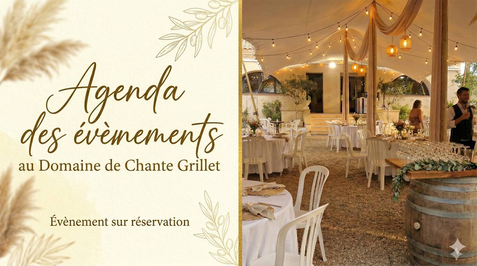 Agenda soirées Domaine de Chante Grillet