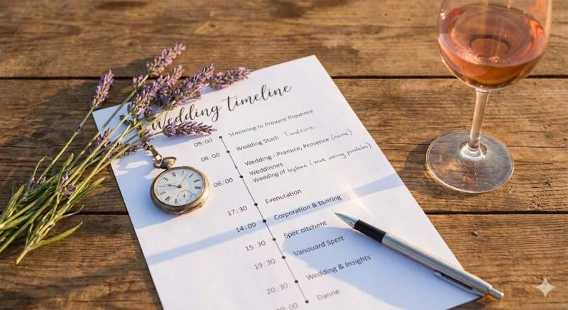 Le planning de votre mariage