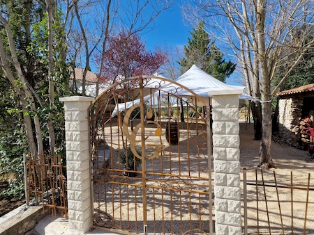 Portail extérieur tente nomade